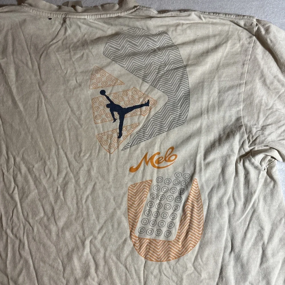 Vintage Air Jordan Melo Carmelo Anthony Graphic 5.5 V.5 T Shirt XL Distressed‎